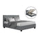 Artiss DOUBLE Bed Frame Gas Lift Grey VILA