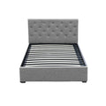 Artiss KING SINGLE Gas Lift Bed Frame Grey VILA