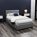 Artiss KING SINGLE Gas Lift Bed Frame Grey VILA