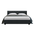 Artiss QUEEN Bed Frame Gas Lift Storage Charcoal