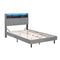 Artiss King Single Bed Frame LED Storage Grey Platform