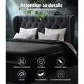 Artiss QUEEN Bed Frame 4 Drawers Charcoal MILA