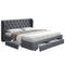 Artiss QUEEN Bed Frame 4 Drawers Grey MILA Storage