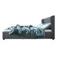 Artiss QUEEN Bed Frame 4 Drawers Grey MILA Storage