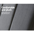 Artiss KING Bed Headboard Velvet Grey 200cm