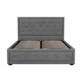 Artiss DOUBLE Bed Frame Gas Lift Storage Grey TIYO