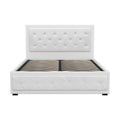 Artiss DOUBLE Bed Frame Gas Lift White Storage TIYO
