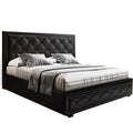 Artiss DOUBLE Bed Frame Gas Lift Storage Black
