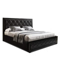 Artiss King Bed Frame Gas Lift Storage Black TIYO