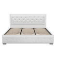 Artiss KING Size Gas Lift Bed Frame White Storage