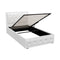 Artiss Gas Lift Bed Frame KING SINGLE White Storage
