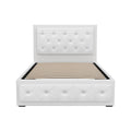 Artiss Gas Lift Bed Frame KING SINGLE White Storage
