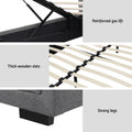 Artiss QUEEN Gas Lift Storage Bed Frame Grey