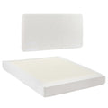 Artiss QUEEN Bed Frame Boucle Fabric Vacuum Compressed Beds Washable Cover No-Assembly