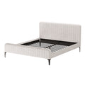 Artiss KING Bed Frame Beige AMMY