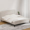 Artiss KING Bed Frame Beige AMMY