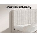 Artiss QUEEN Bed Frame Beige AMMY