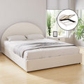 Artiss Double Bed Frame Gas Lift Storage Boucle Fabric