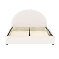 Artiss Bed Frame Gas Lift Strorage Beds Base Platform Boucle Fabric QUEEN ELLA