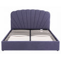 Artiss King Bed Frame with Lift Up Storage and USB Ports Grey