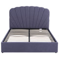 Artiss Queen Bed Frame with Lift Up Storage and USB Ports Grey