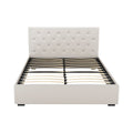 Artiss VILA DOUBLE Gas Lift Bed Frame Beige