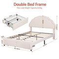 Artiss DOUBLE Bed Frame Storage Drawers Velvet LED Headboard