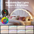 Artiss DOUBLE Bed Frame Storage Drawers Velvet LED Headboard