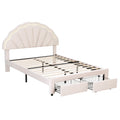 Artiss DOUBLE Bed Frame Storage Drawers Velvet LED Headboard