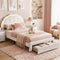 Artiss KING SINGLE Bed Frame Storage Drawer Velvet LED Headboard