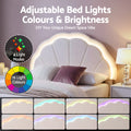 Artiss KING SINGLE Bed Frame Storage Drawer Velvet LED Headboard
