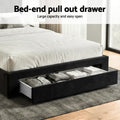 Artiss Double Bed Frame 3 Drawer Storage USB Charging Station