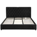 Artiss KING Bed Frame 3 Drawers USB Charging Storage Upholstered