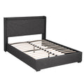 Artiss Double Bed Frame Gas Lift Storage Charcoal Grey