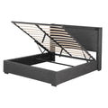 Artiss Double Bed Frame Gas Lift Storage Charcoal Grey