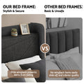 Artiss Double Bed Frame Gas Lift Storage Charcoal Grey