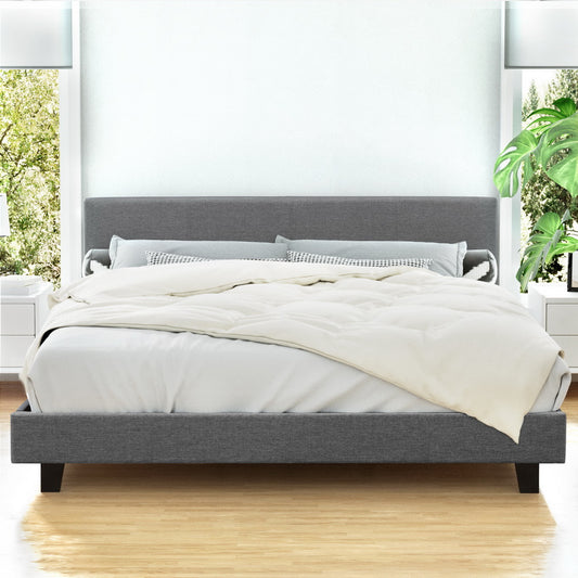 Artiss King Bed Frame Grey NEO