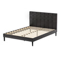 Artiss DOUBLE Bed Frame LED Black RAVI
