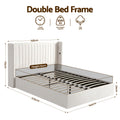 Artiss DOUBLE Bed Frame with Gaslift Storage and USB-C Charging Ports Velvet