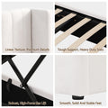 Artiss KING Bed Frame Gaslift Storage USB Charging Velvet White