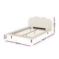Artiss QUEEN Bed Frame Boucle Beige
