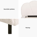 Artiss QUEEN Bed Frame Boucle Beige