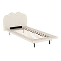 Artiss Single Bed Frame Boucle Beige SASA