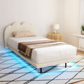 Artiss Single Bed Frame Boucle Beige SASA