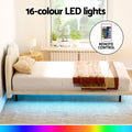 Artiss Single Bed Frame Boucle Beige SASA
