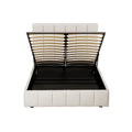 Artiss DOUBLE Bed Frame Beige TETTE