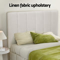 Artiss DOUBLE Bed Frame Beige TETTE
