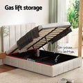 Artiss DOUBLE Bed Frame Beige TETTE