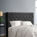 Artiss DOUBLE Bed Head Headboard Charcoal Fabric CAPPI