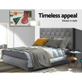Artiss KING SINGLE Bed Head Headboard Grey Fabric CAPPI